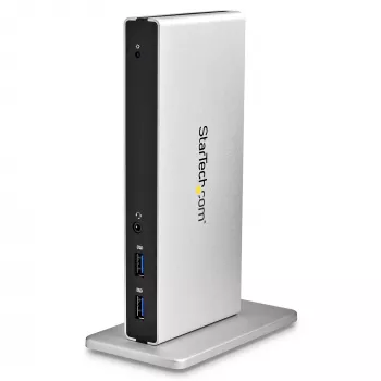 StarTech.com dviejų monitorių USB 3.0 dokas su DVI ir vertikaliu stovu