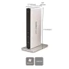 StarTech.com dviejų monitorių USB 3.0 dokas su DVI ir vertikaliu stovu