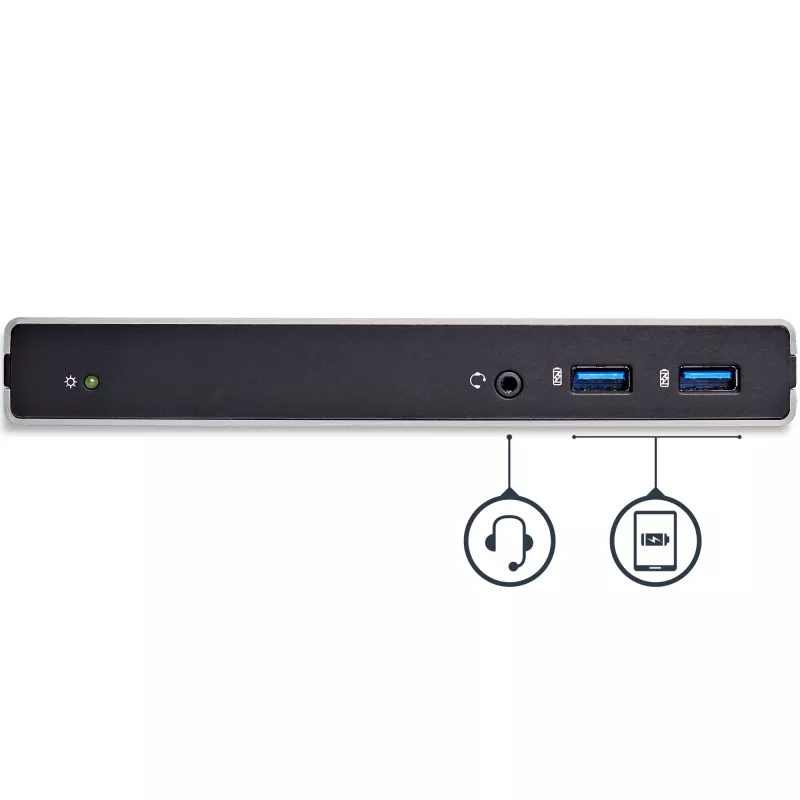 StarTech.com dviejų monitorių USB 3.0 dokas su DVI ir vertikaliu stovu