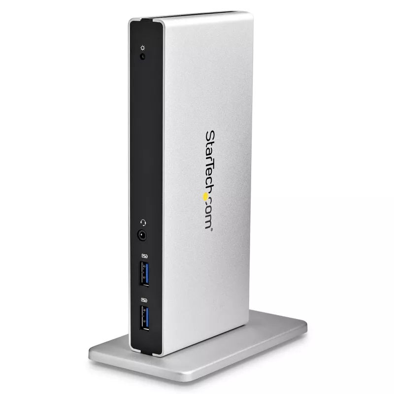 StarTech.com dviejų monitorių USB 3.0 dokas su DVI ir vertikaliu stovu