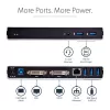 StarTech.com dviejų monitorių USB 3.0 dokas su DVI ir vertikaliu stovu