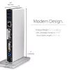 StarTech.com dviejų monitorių USB 3.0 dokas su DVI ir vertikaliu stovu