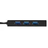 StarTech.com 3 prievadų nešiojamas USB 3.0 šakotuvas su Gigabit Ethernet – aliuminis su integruotu kabeliu