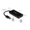 StarTech.com 3 prievadų nešiojamas USB 3.0 šakotuvas su Gigabit Ethernet – aliuminis su integruotu kabeliu