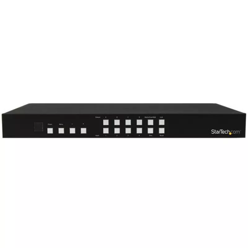StarTech.com 4x4 HDMI matricos jungiklis su paveikslėlis paveiksle multiviewer arba vaizdo siena