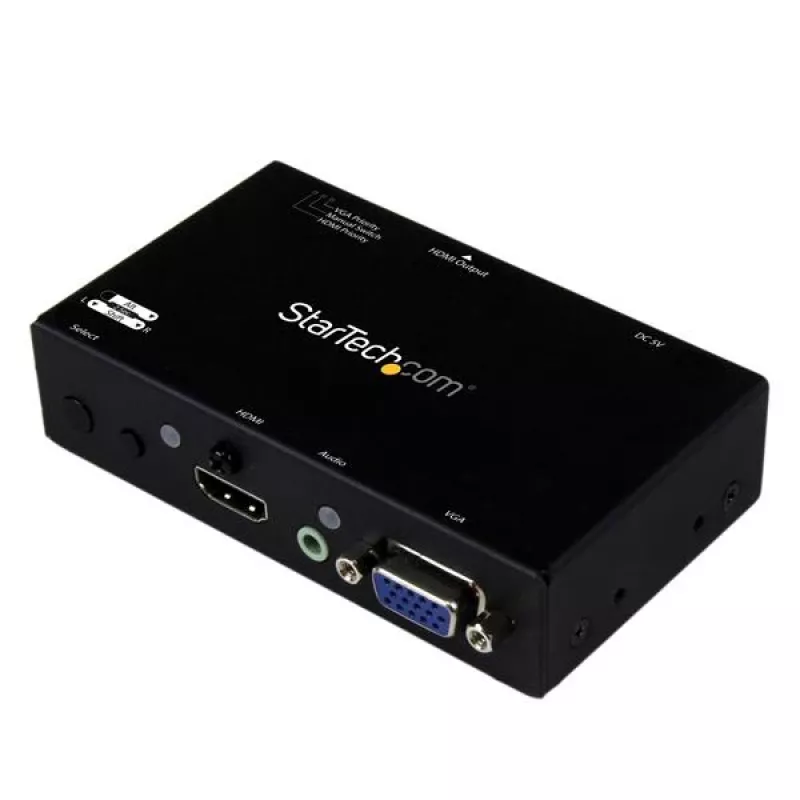 StarTech.com 2x1 HDMI + VGA į HDMI keitiklio komutatorius su automatiniu ir prioritetiniu perjungimu – 1080p