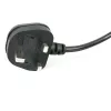 StarTech.com 3 pėdų (1 m) JK nešiojamojo kompiuterio maitinimo laidas, BS 1363 į C7, 2,5 A 250 V, 18AWG, juodas, JK nešiojamojo kompiuterio pakaitinis laidas, spausdintuvo maitinimo laidas, kintamosios srovės nešiojamojo kompiuterio įkroviklio laidas, nešiojamojo kompiuterio maitinimo bloko laidas