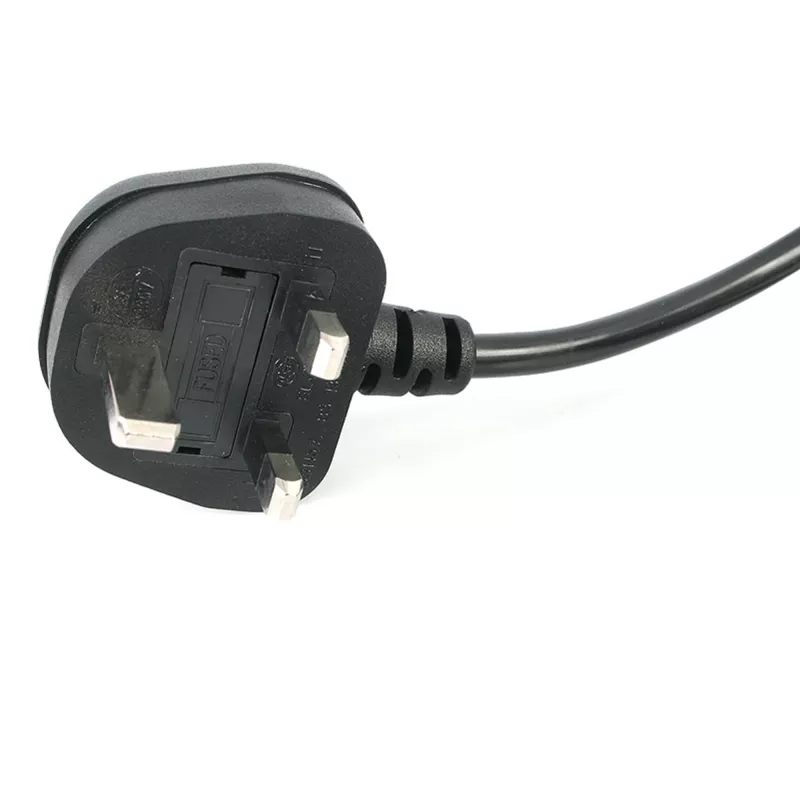 StarTech.com 3 pėdų (1 m) JK nešiojamojo kompiuterio maitinimo laidas, BS 1363 į C7, 2,5 A 250 V, 18AWG, juodas, JK nešiojamojo kompiuterio pakaitinis laidas, spausdintuvo maitinimo laidas, kintamosios srovės nešiojamojo kompiuterio įkroviklio laidas, nešiojamojo kompiuterio maitinimo bloko laidas