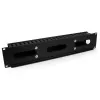 StarTech.com Horizontal 2U Server Rack kabelis Management Finger Duct w/ Cover - 19 inch tinklo Rack Wire Duct Raceway Panel - Slotted Wire Duct