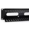 StarTech.com Horizontal 2U Server Rack kabelis Management Finger Duct w/ Cover - 19 inch tinklo Rack Wire Duct Raceway Panel - Slotted Wire Duct