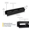 StarTech.com Horizontal 2U Server Rack kabelis Management Finger Duct w/ Cover - 19 inch tinklo Rack Wire Duct Raceway Panel - Slotted Wire Duct