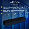 StarTech.com Horizontal 2U Server Rack kabelis Management Finger Duct w/ Cover - 19 inch tinklo Rack Wire Duct Raceway Panel - Slotted Wire Duct