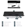 StarTech.com Horizontal 2U Server Rack kabelis Management Finger Duct w/ Cover - 19 inch tinklo Rack Wire Duct Raceway Panel - Slotted Wire Duct
