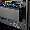StarTech.com Horizontal 2U Server Rack kabelis Management Finger Duct w/ Cover - 19 inch tinklo Rack Wire Duct Raceway Panel - Slotted Wire Duct