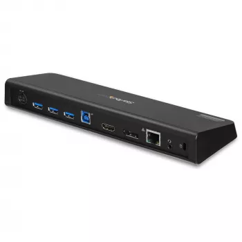 StarTech.com USB 3.0 dokinimo stotis, dviejų monitorių, su HDMI ir 4K DisplayPort – USB 3.0 prie 4x USB-A, Ethernet, HDMI ir DP – USB tipo A universali nešiojamųjų kompiuterių dokinimo stotis, skirta Mac ir Windows