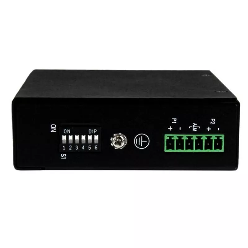 StarTech.com 5 prievadų nevaldomas pramoninis Gigabit Ethernet komutatorius – DIN bėgelis / tvirtinamas prie sienos