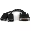 StarTech.com 8 colių (20 cm) DMS-59 į du DisplayPort adapterio kabelį - 4K x 2K vaizdas - LFH DMS 59 kontaktų (M) į 2x DisplayPort 1.2 (F) Y skirstytuvas - LFH vaizdo plokštė prie dviejų DP monitorių