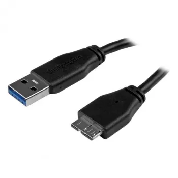 “StarTech.com” plonas “Micro USB 3.0” laidas - M/M - 3m (10 pėdų), 3 m, USB A, Micro-USB B, USB 3.2 Gen 1 (3.1 Gen 1), kištukas/kištukas, juodas