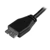 “StarTech.com” plonas “Micro USB 3.0” laidas - M/M - 3m (10 pėdų), 3 m, USB A, Micro-USB B, USB 3.2 Gen 1 (3.1 Gen 1), kištukas/kištukas, juodas