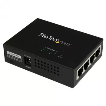 StarTech.com 4 prievadų Gigabit Midspan - PoE+ injektorius - 802.3at/af