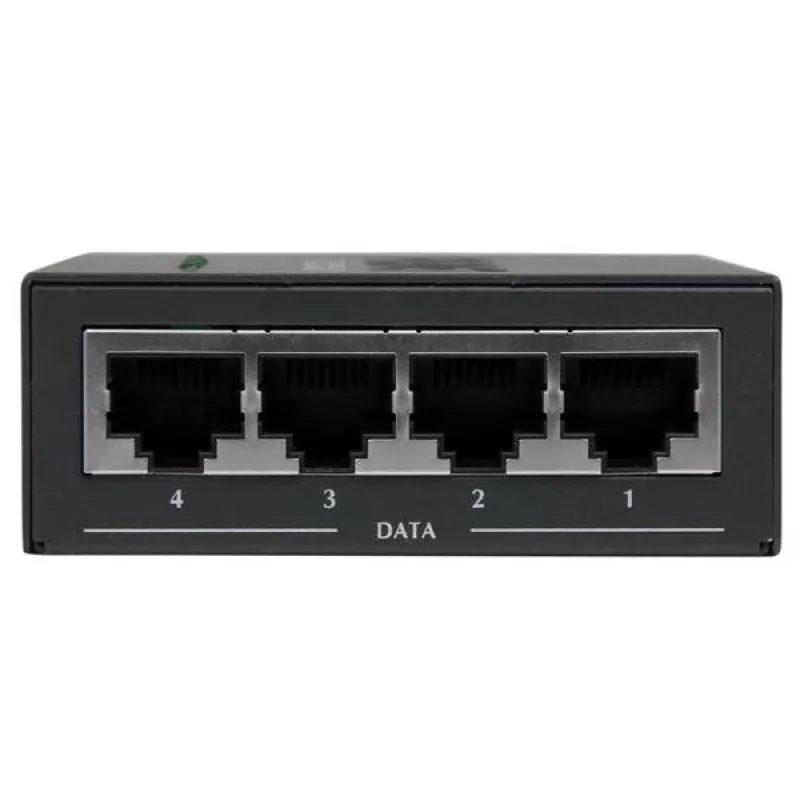 StarTech.com 4 prievadų Gigabit Midspan - PoE+ injektorius - 802.3at/af