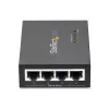 StarTech.com 4 prievadų Gigabit Midspan - PoE+ injektorius - 802.3at/af
