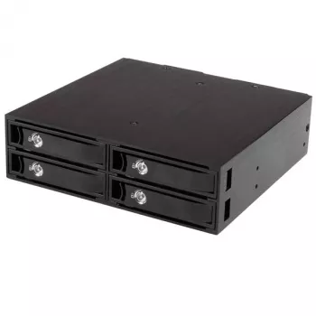 StarTech.com 4-vietis mobilus dėklas, skirtas 2,5 col. SATA/SAS diskams