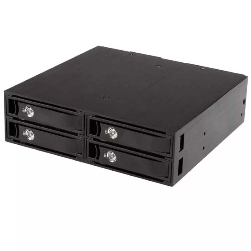 StarTech.com 4-vietis mobilus dėklas, skirtas 2,5 col. SATA/SAS diskams