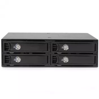StarTech.com 4-vietis mobilus dėklas, skirtas 2,5 col. SATA/SAS diskams