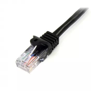 StarTech.com Cat5e komutacinis kabelis su neužkliūvančiomis RJ45 jungtimis - 1 m, juodas