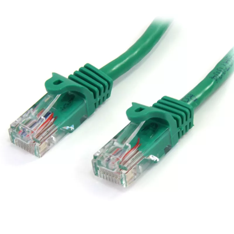 StarTech.com Cat5e komutacinis kabelis su neužsikabinančiomis RJ45 jungtimis – 3 m, žalias