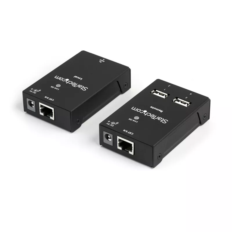 StarTech.com 4 prievadų USB 2.0 plėtiklis per Cat5 arba Cat6 kabelį – 130 pėdų (40 m)