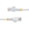 StarTech.com Cat5e komutacinis kabelis su nesikabinančiomis RJ45 jungtimis – 1 m, baltas