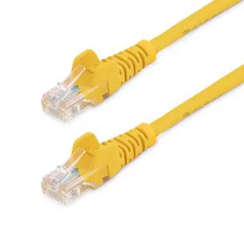 StarTech.com Cat5e komutacinis kabelis su nusmailintais RJ45 jungtimis – 1 m, geltonas