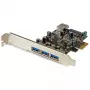 StarTech.com 4 prievadų PCI Express USB 3.0 plokštė, PCIe, USB 3.2 Gen 1 (3.1 Gen 1), pilno aukščio / žemo profilio, PCI 2.0, juoda, nerūdijantis plienas, 3 m