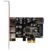 StarTech.com 4 prievadų PCI Express USB 3.0 plokštė, PCIe, USB 3.2 Gen 1 (3.1 Gen 1), pilno aukščio / žemo profilio, PCI 2.0, juoda, nerūdijantis plienas, 3 m