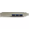 StarTech.com 4 prievadų PCI Express USB 3.0 plokštė, PCIe, USB 3.2 Gen 1 (3.1 Gen 1), pilno aukščio / žemo profilio, PCI 2.0, juoda, nerūdijantis plienas, 3 m