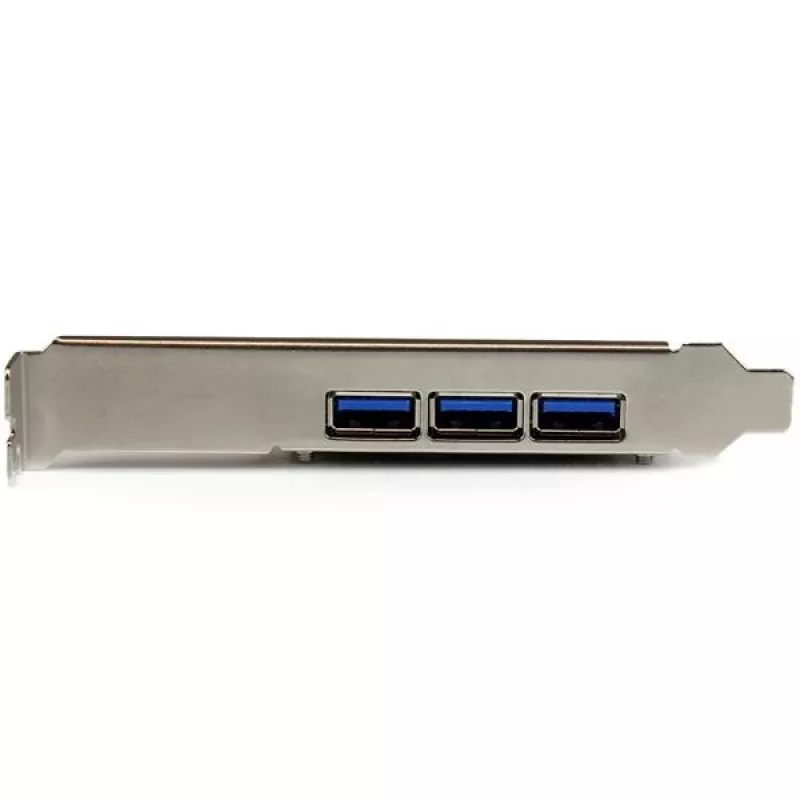 StarTech.com 4 prievadų PCI Express USB 3.0 plokštė, PCIe, USB 3.2 Gen 1 (3.1 Gen 1), pilno aukščio / žemo profilio, PCI 2.0, juoda, nerūdijantis plienas, 3 m