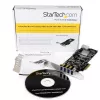 StarTech.com 4 prievadų PCI Express USB 3.0 plokštė, PCIe, USB 3.2 Gen 1 (3.1 Gen 1), pilno aukščio / žemo profilio, PCI 2.0, juoda, nerūdijantis plienas, 3 m