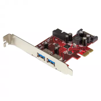 StarTech.com 4 prievadų PCI Express USB 3.0 kortelė - 2 išoriniai ir 2 vidiniai - SATA maitinimas - UASP palaikymas - 2x vidinės (IDC) pagrindinės plokštės tipo jungtys