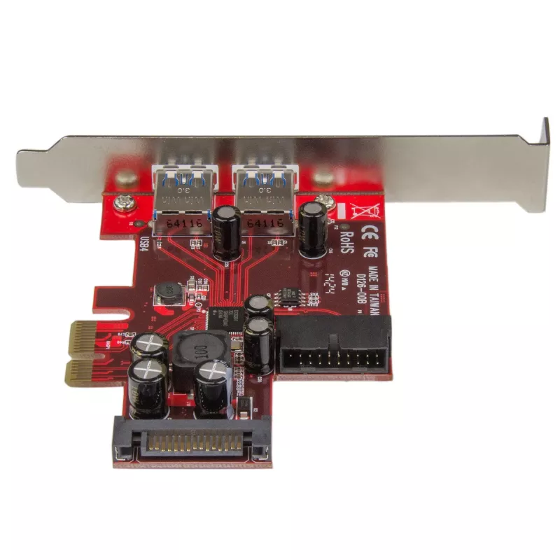StarTech.com 4 prievadų PCI Express USB 3.0 kortelė - 2 išoriniai ir 2 vidiniai - SATA maitinimas - UASP palaikymas - 2x vidinės (IDC) pagrindinės plokštės tipo jungtys