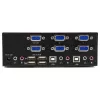 StarTech.com 2 prievadų KVM komutatorius su dviguba VGA – USB 2.0, 1920 x 1200 pikselių, Full HD, 18 W, juodas