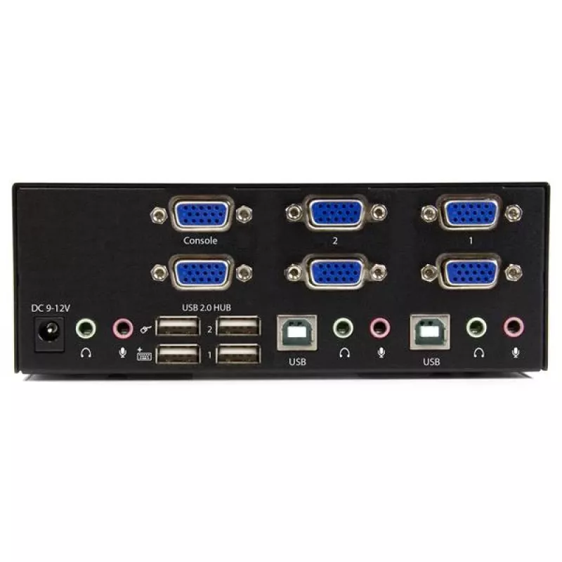 StarTech.com 2 prievadų KVM komutatorius su dviguba VGA – USB 2.0, 1920 x 1200 pikselių, Full HD, 18 W, juodas