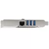 StarTech.com 3 prievadų PCI Express USB 3.0 plokštė + Gigabit Ethernet