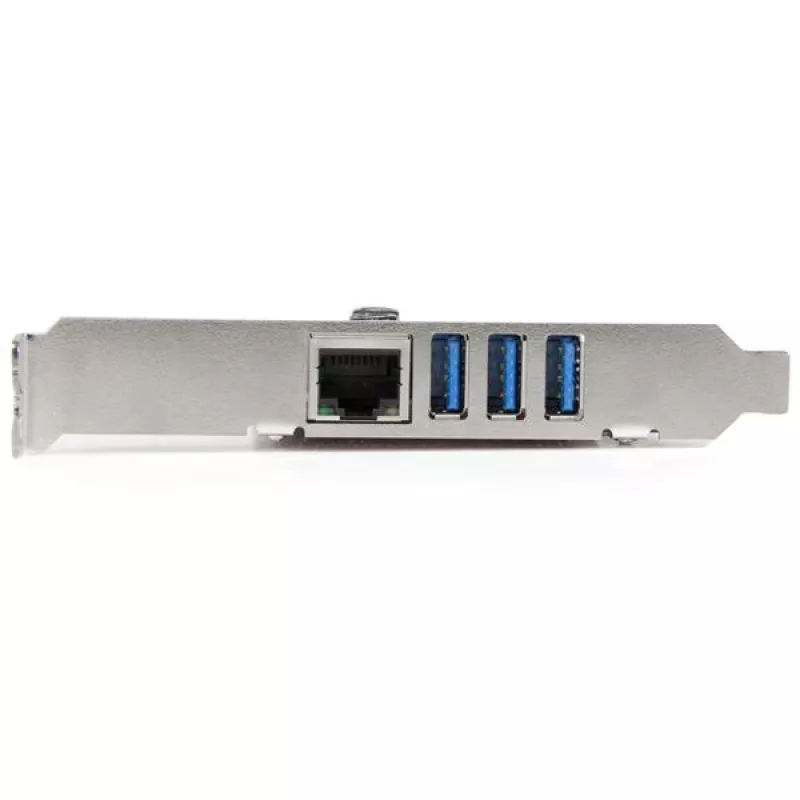 StarTech.com 3 prievadų PCI Express USB 3.0 plokštė + Gigabit Ethernet
