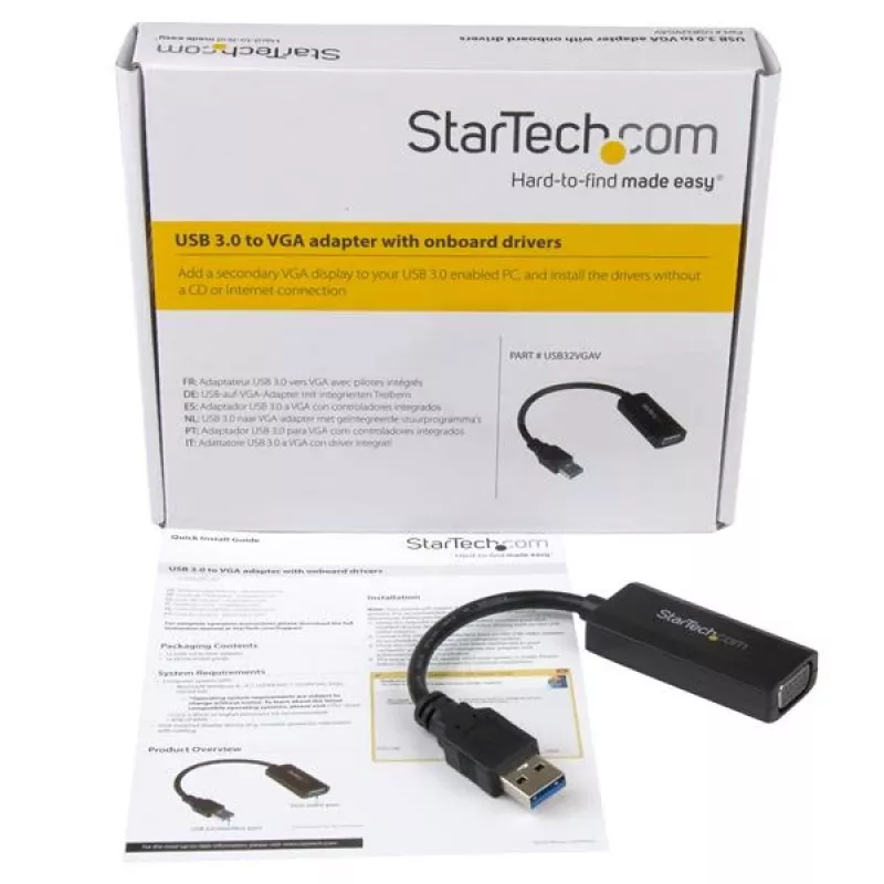 StarTech.com USB 3.0 į VGA adapteris – integruota tvarkyklės diegimas – 1920x1200