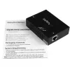 StarTech.com 1 prievado Gigabit PoE+ plėtiklis - 802.3at ir 802.3af - 100 m