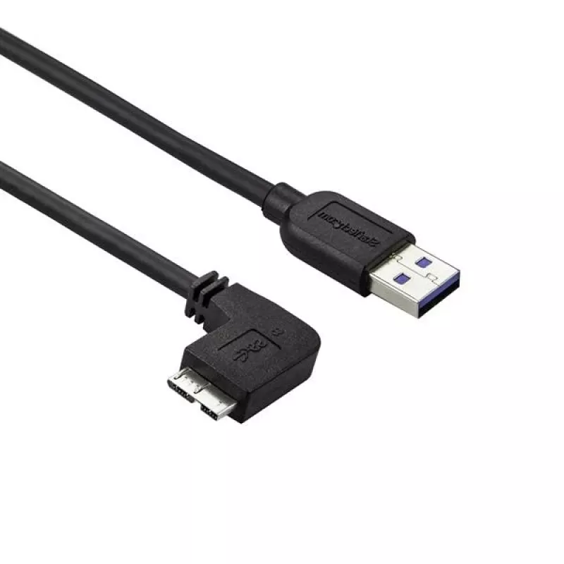 StarTech.com plonas Micro-USB 3.0 laidas - M/M - kairiojo kampo Micro USB - 2 m (6 pėd.)