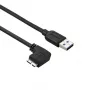 StarTech.com plonas Micro USB 3.0 kabelis - M/M - kairiuoju kampu išlenktas Micro-USB - 0,5m (20in)