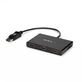 StarTech.com 3 prievadų kelių monitorių adapteris – DisplayPort 1.2 į 3x HDMI MST šakotuvas – Trys 1080p HDMI monitoriai – Vaizdo skirstytuvas, skirtas išplėstiniam darbalaukio režimui tik Windows kompiuteriuose – DP į 3x HDMI